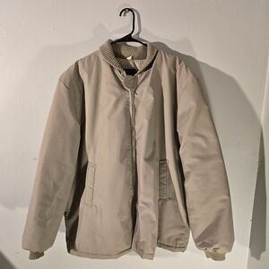 Vintage Mens West Wind Sportswear Lined Tan Jacket Made in USA Sz. 3XL 52